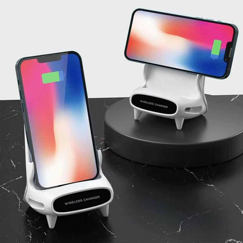 Mini Chair Wireless Fast Charger Multifunctional Phone Holder Charge Dock Station for Huawei Iphone