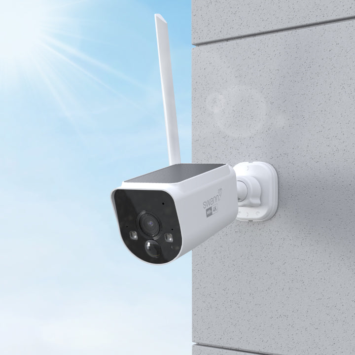 Swann MaxRanger4K solar 3 camera security system with gutter mounts