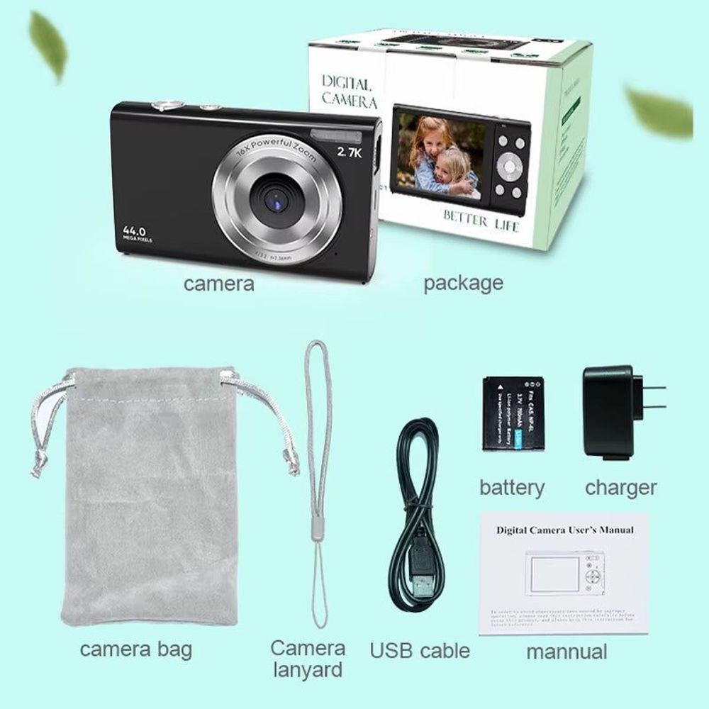 DC-402 Digital Camera Autofocus Camera for Compact Cameras 1080P Cameras for Beginner Photography