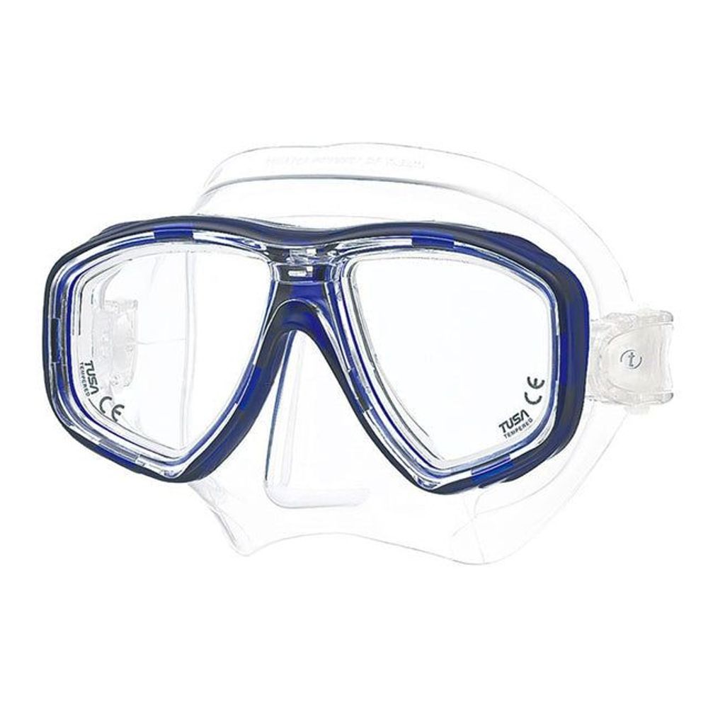 TUSA Freedom Ceos (M-212) diving mask including prescription lenses Blue