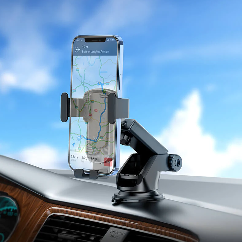Hoco CA104 Car Phone Holder | Adjustable 60–85mm Clamp for 4.5–7 Inch Phones
