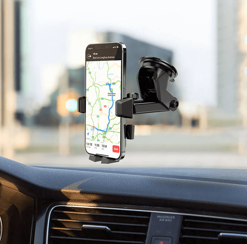 Hoco CA83 Car Phone Holder 4.5–7 Inch | Strong Clamp Dashboard & Windshield Mount