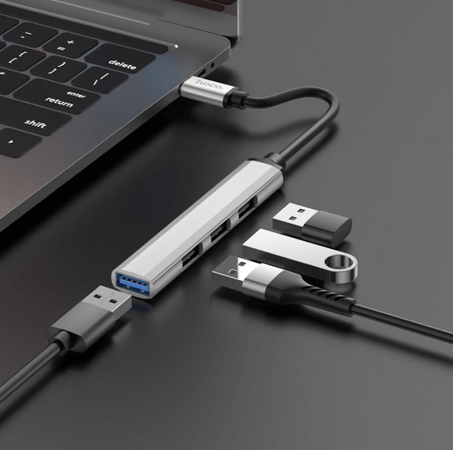 Hoco HB26 4 in 1 Type C to USB Hub NZ