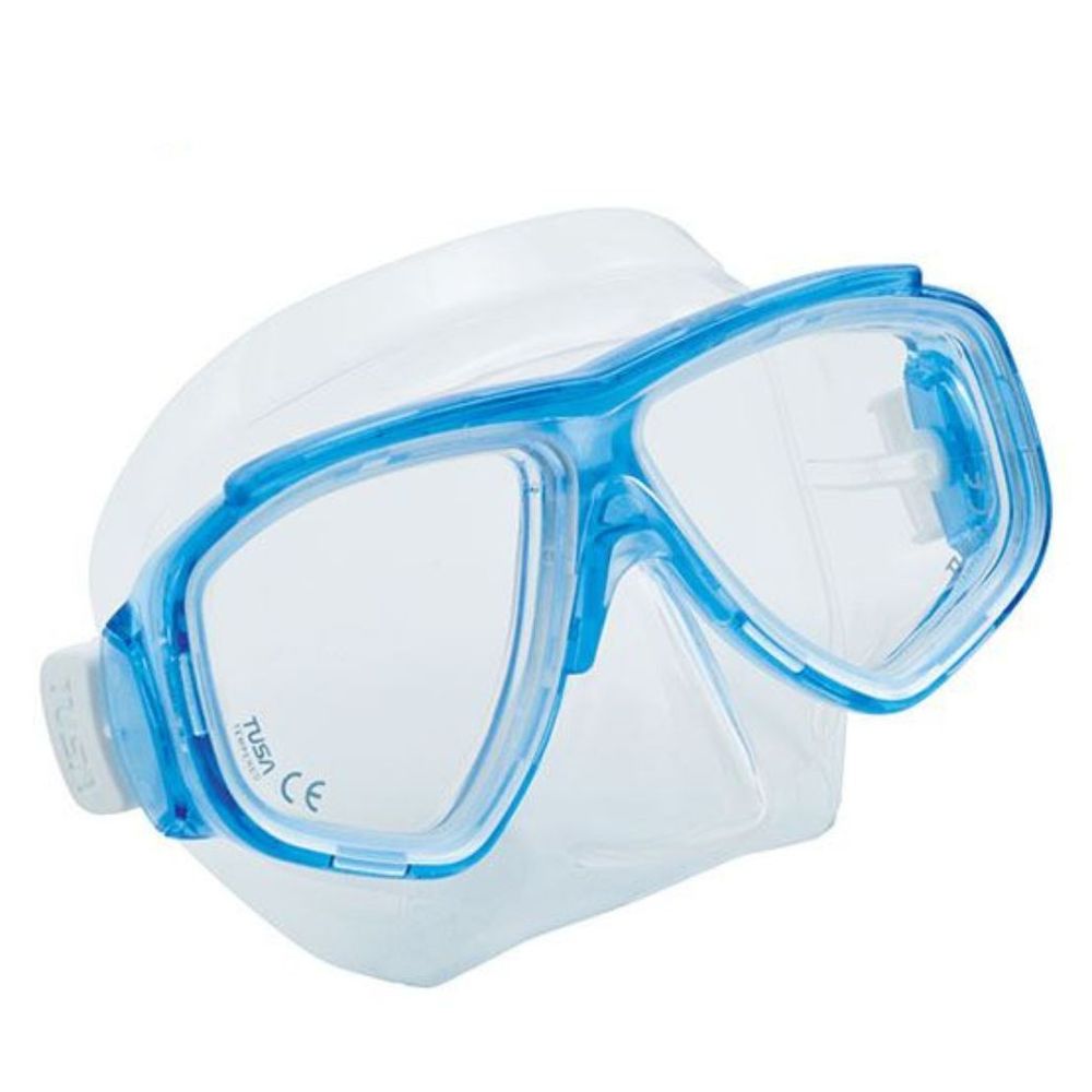 Tusa Splendive Adult Dive Mask- Corrective Lense Available Fishtail Blue No Special Lense