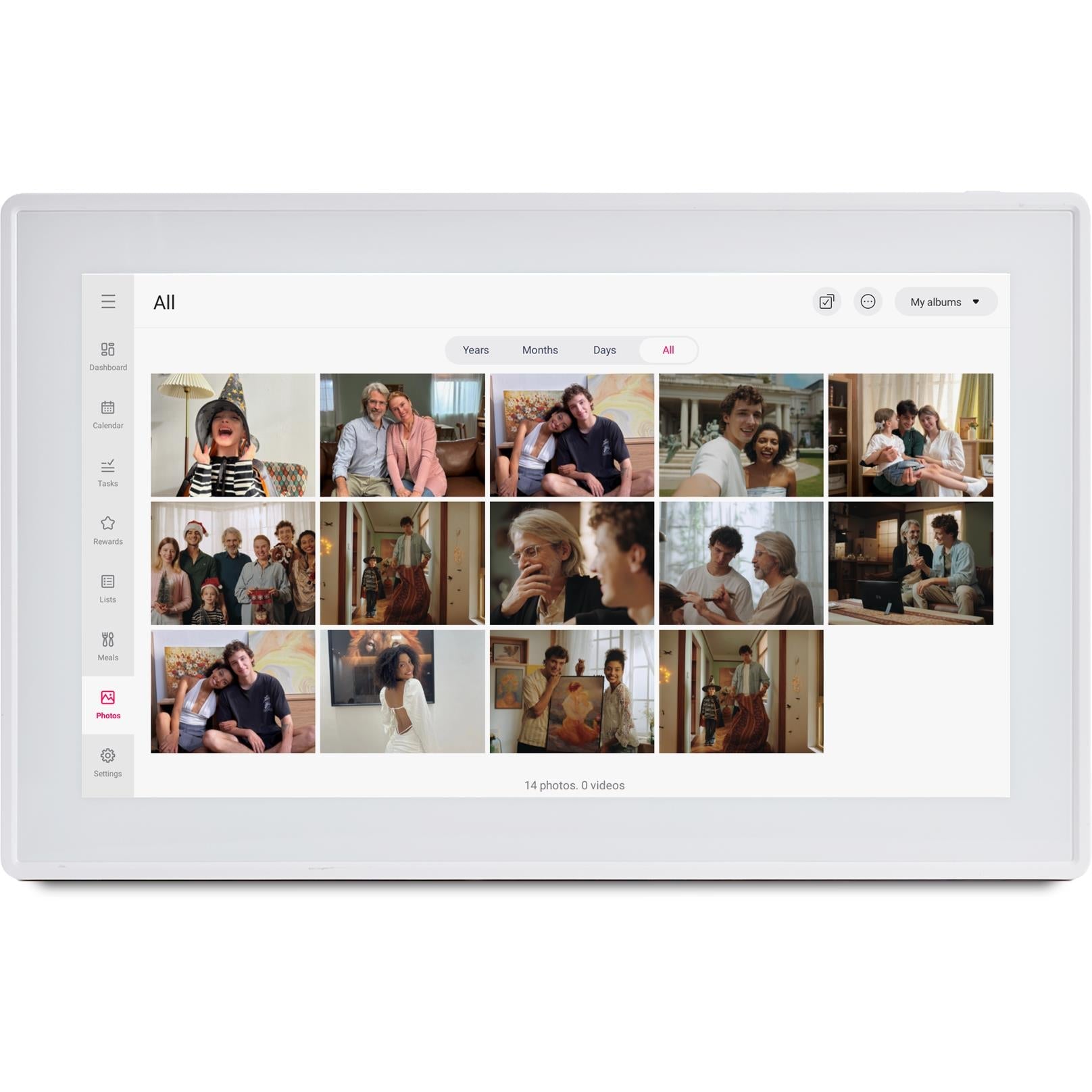 Jackson OnePlace 15.6 inch white touchscreen family calendar, product image 4