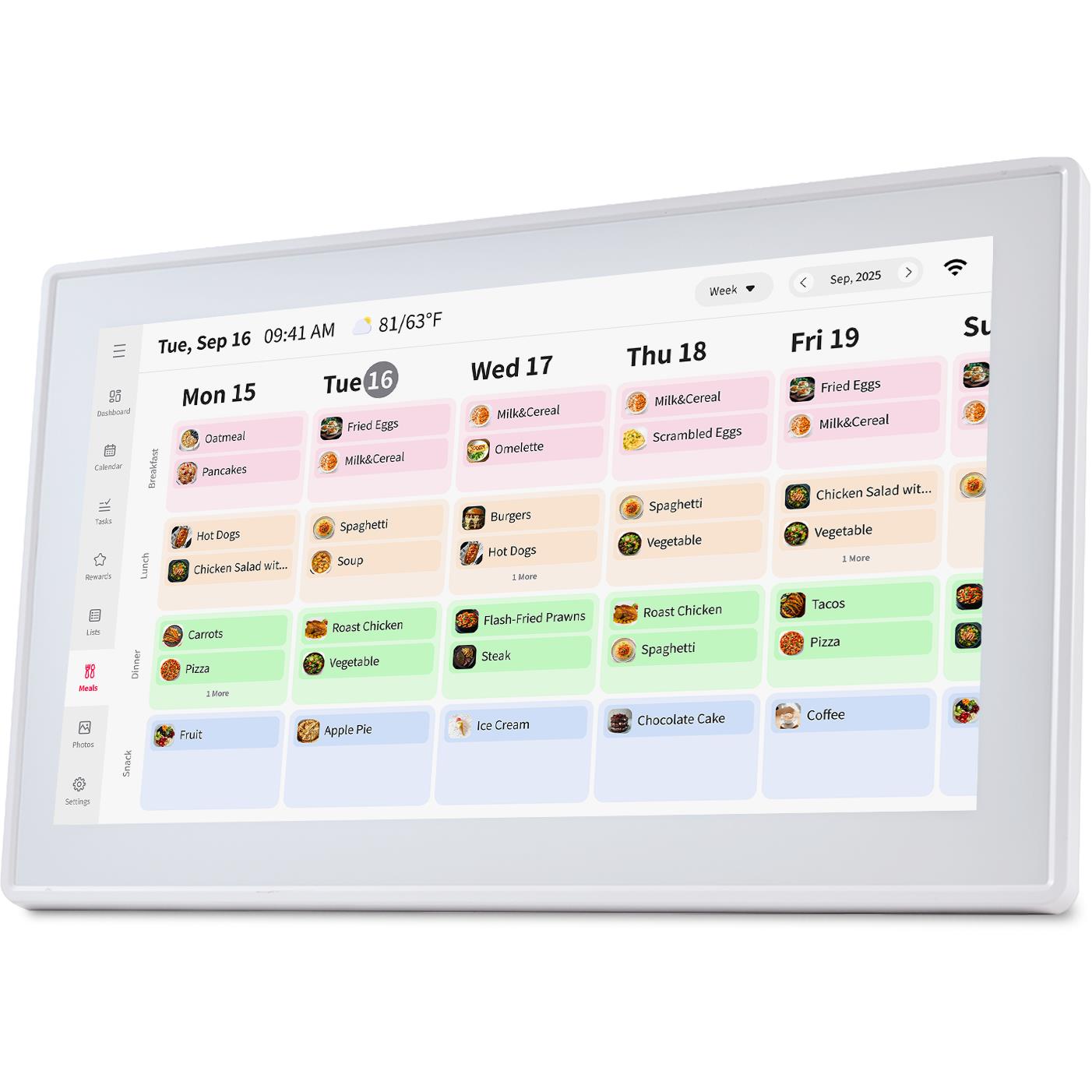Jackson OnePlace 15.6 inch white touchscreen family calendar, product image 8