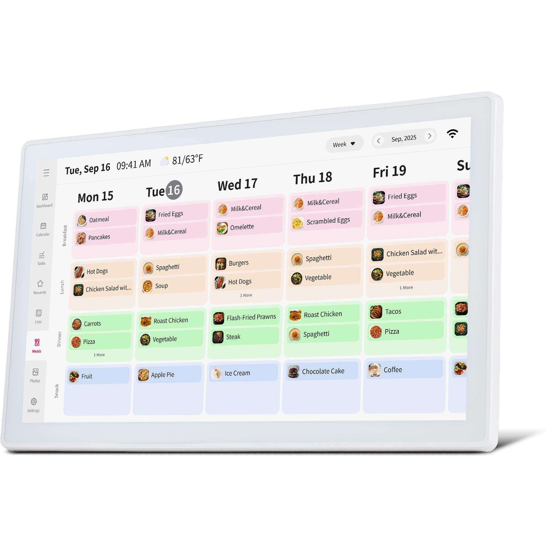 Jackson OnePlace 21.5 inch white touchscreen family calendar, product image 7