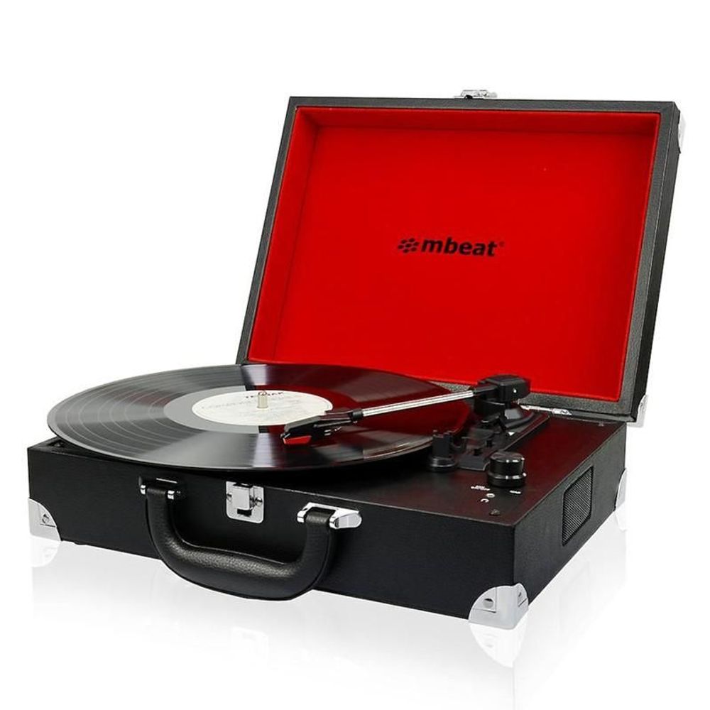 MB-USB-TR88 - mbeat Retro Briefcase-styled USB turntable recorder