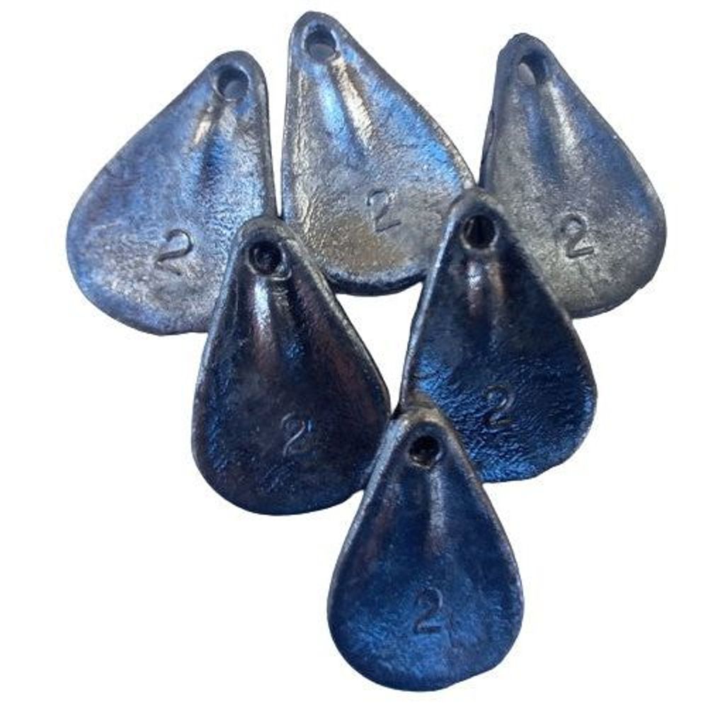 Spoon Sinker 2oz - 6pc Pack for Fishing | TECH SUPPLY SHED