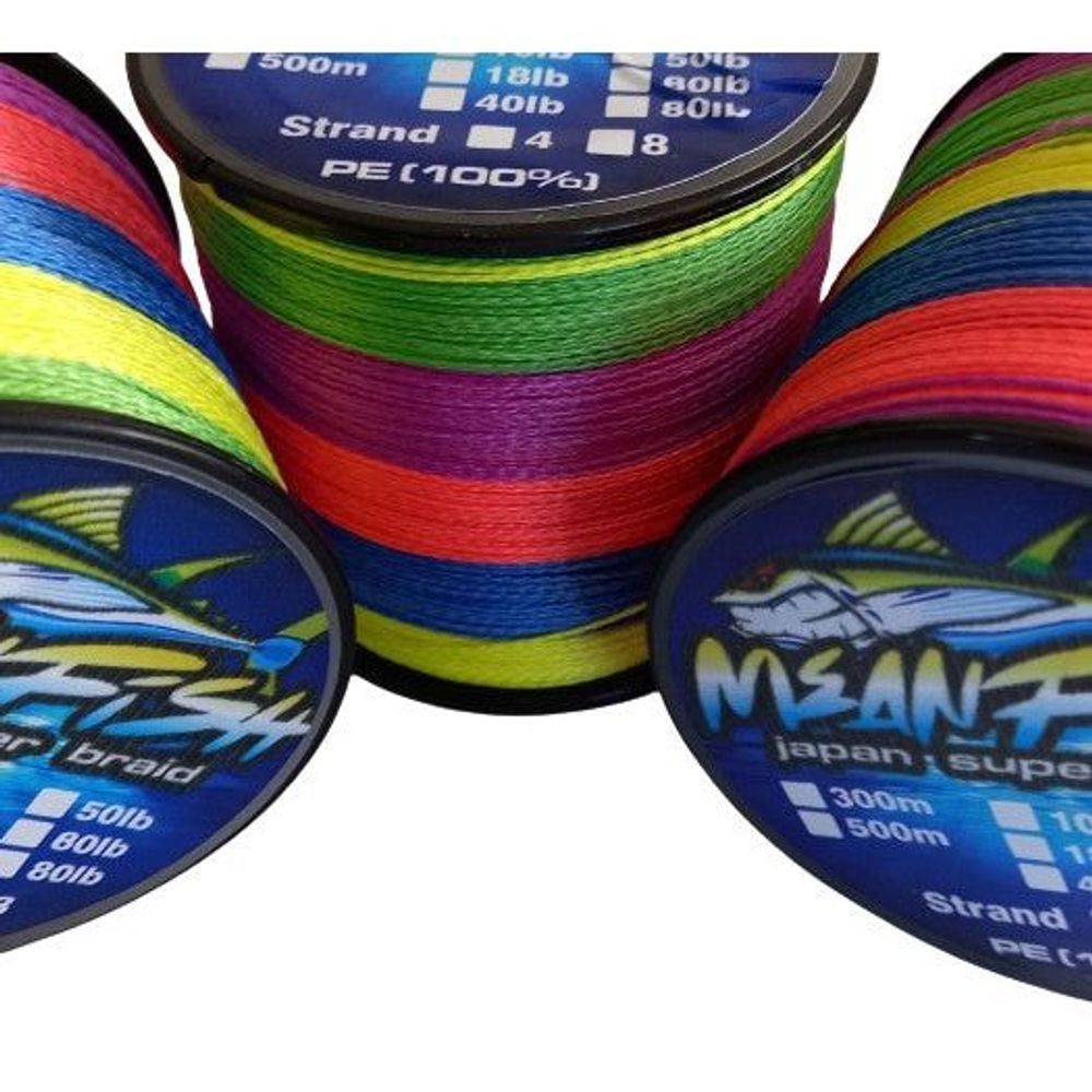 Mean Fish Super 8 strand Fishing Braid 500 Metre Rolls