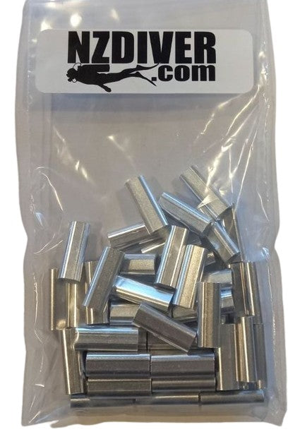 Aluminum Sleeves 2.3mm Crimp PKT 50
