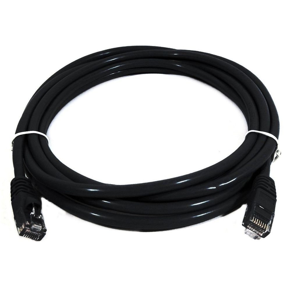 PL6A-0.25BLK - Cat 6a UTP Ethernet Cable, Snagless - 0.25m (25cm) Black