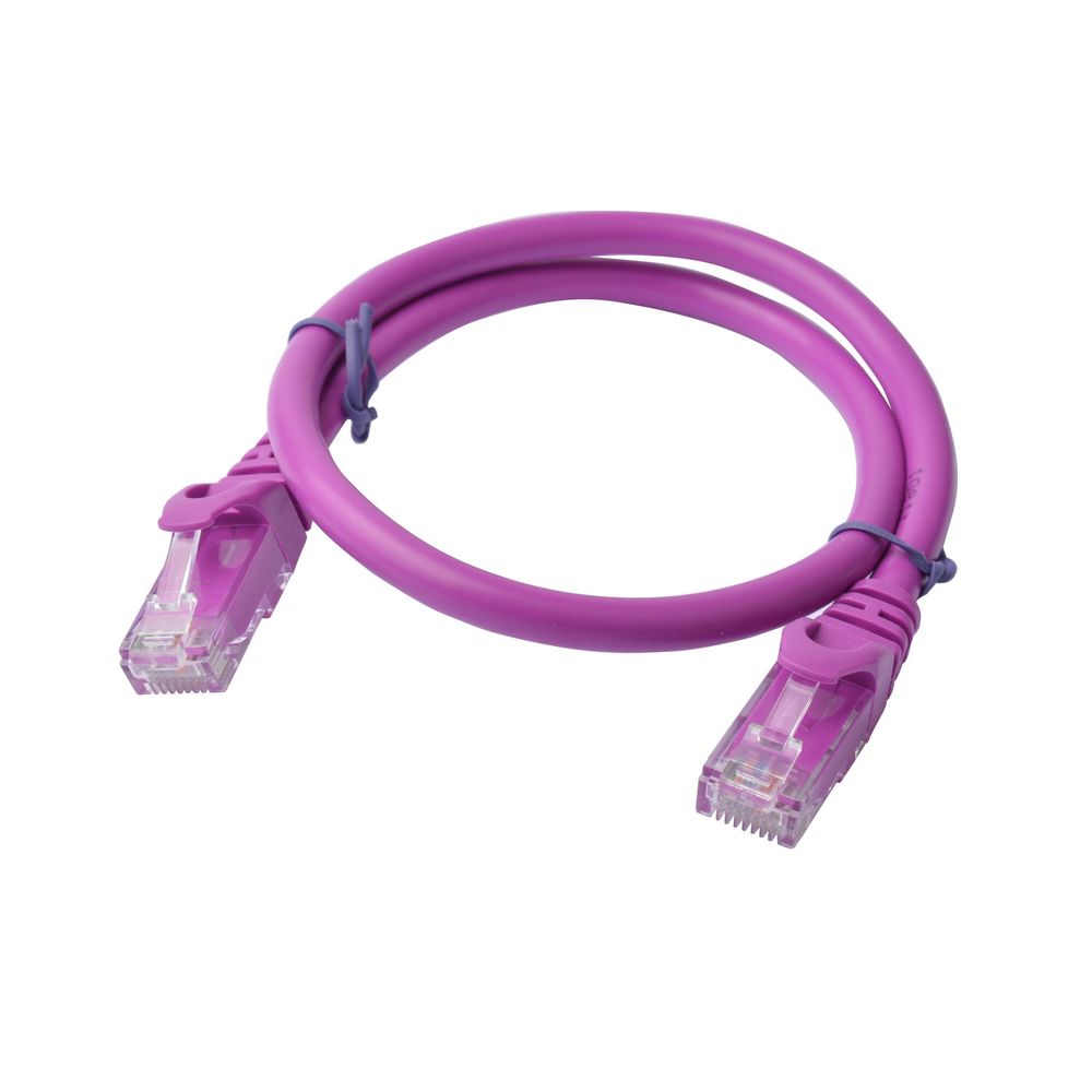 PL6A-0.25PUR - Cat 6a UTP Ethernet Cable, Snagless - 0.25m (25cm) Purple