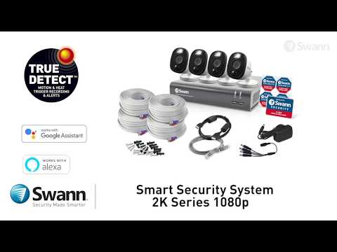Swann DVR4-4680 1080p/1TB/4 x 1080MSFBB Black SWL Analogue CCTV cameras