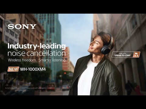 Sony WH-1000XM4 Noise Cancelling Bluetooth Headphones Black