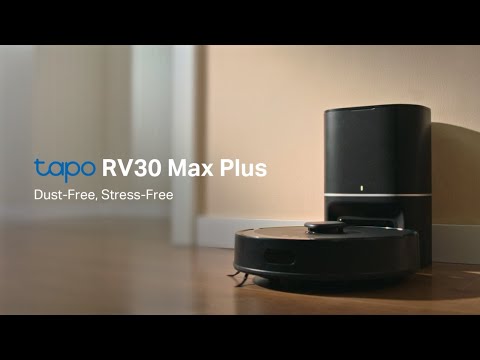TP-Link Tapo RV30 Max Plus Hyper Suction Robot Vacuum & Mop + Smart Auto-Empty Dock