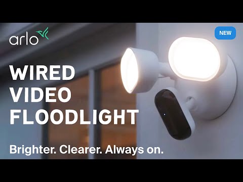 FLW2001-100AUS - ARLO WIRED FLOODLIGHT CAMERA 1 YEAR WARRANTY - WHITE