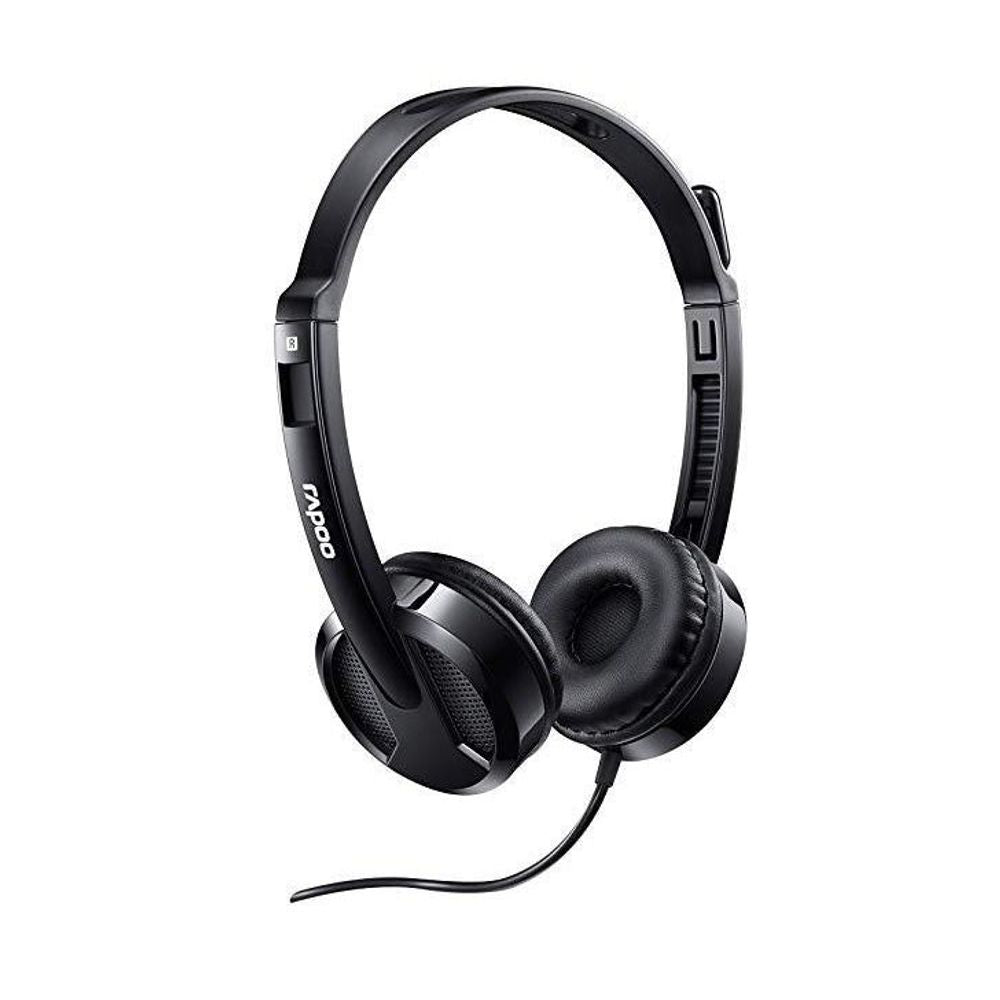 RAPOO-H100 - Rapoo H100 wired stereo headset black