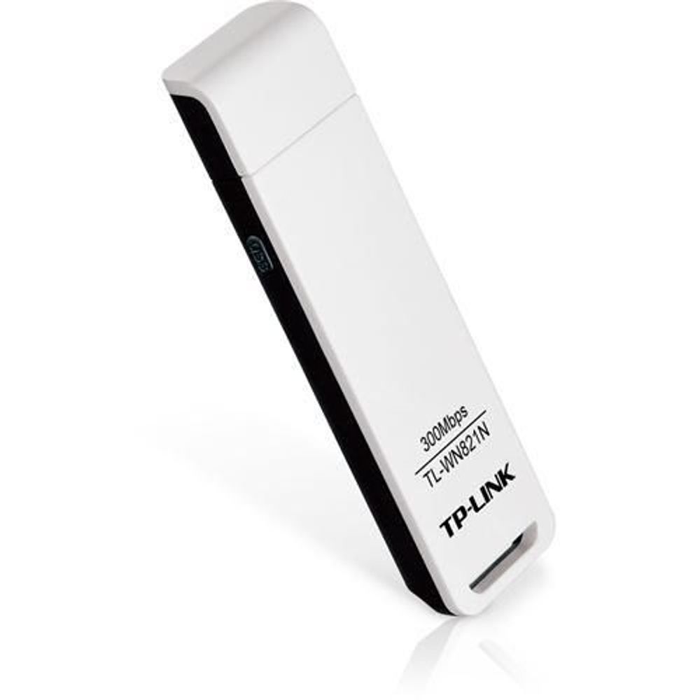TL-WN821N - TP-Link 300M Wireless N USB Adapter, Atheros, 2T2R, 2.4Ghz, 802.11n, 802.11g/b