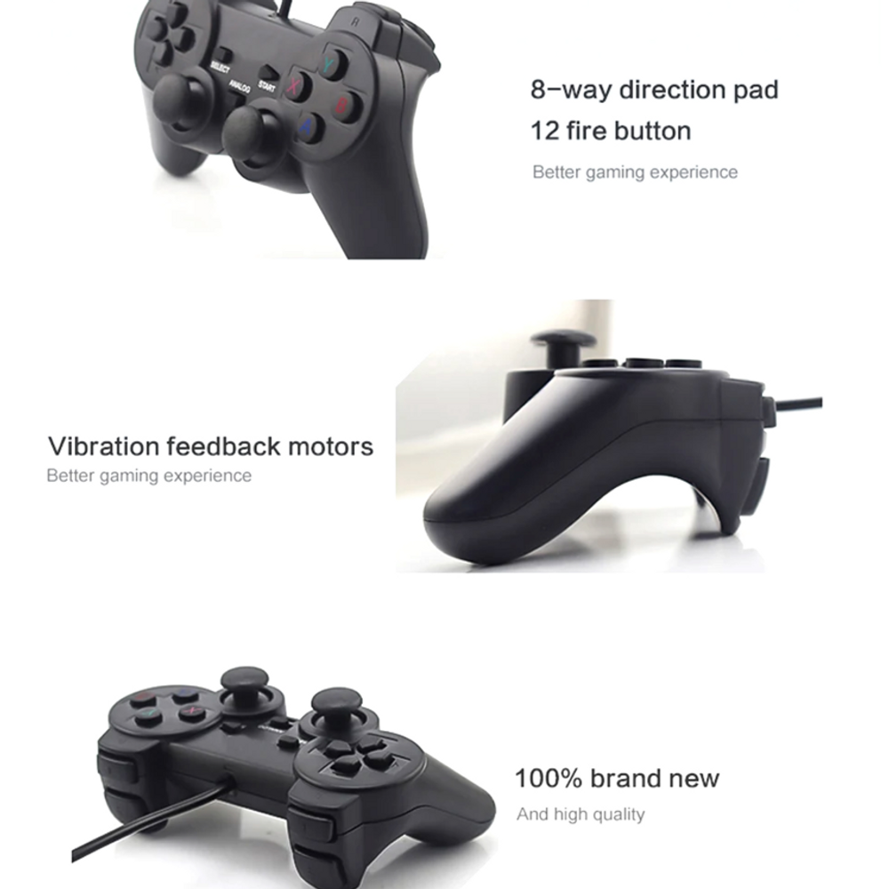 USB Wired Gaming Controller for PC & Laptop – Windows Gamepad
