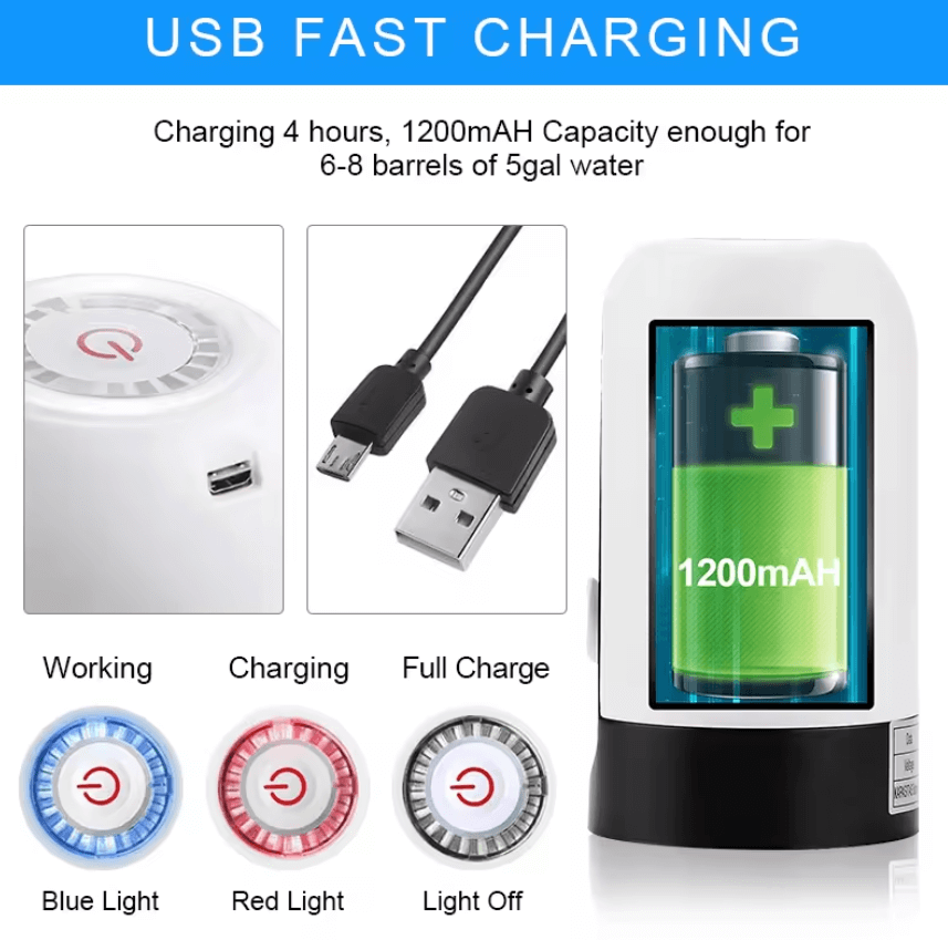 Electric Water Dispenser Pump – USB Rechargeable
