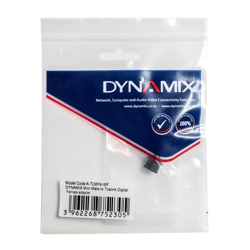 DYNAMIX Mini-TOSLINK Male to TOSLINK Female adaptor