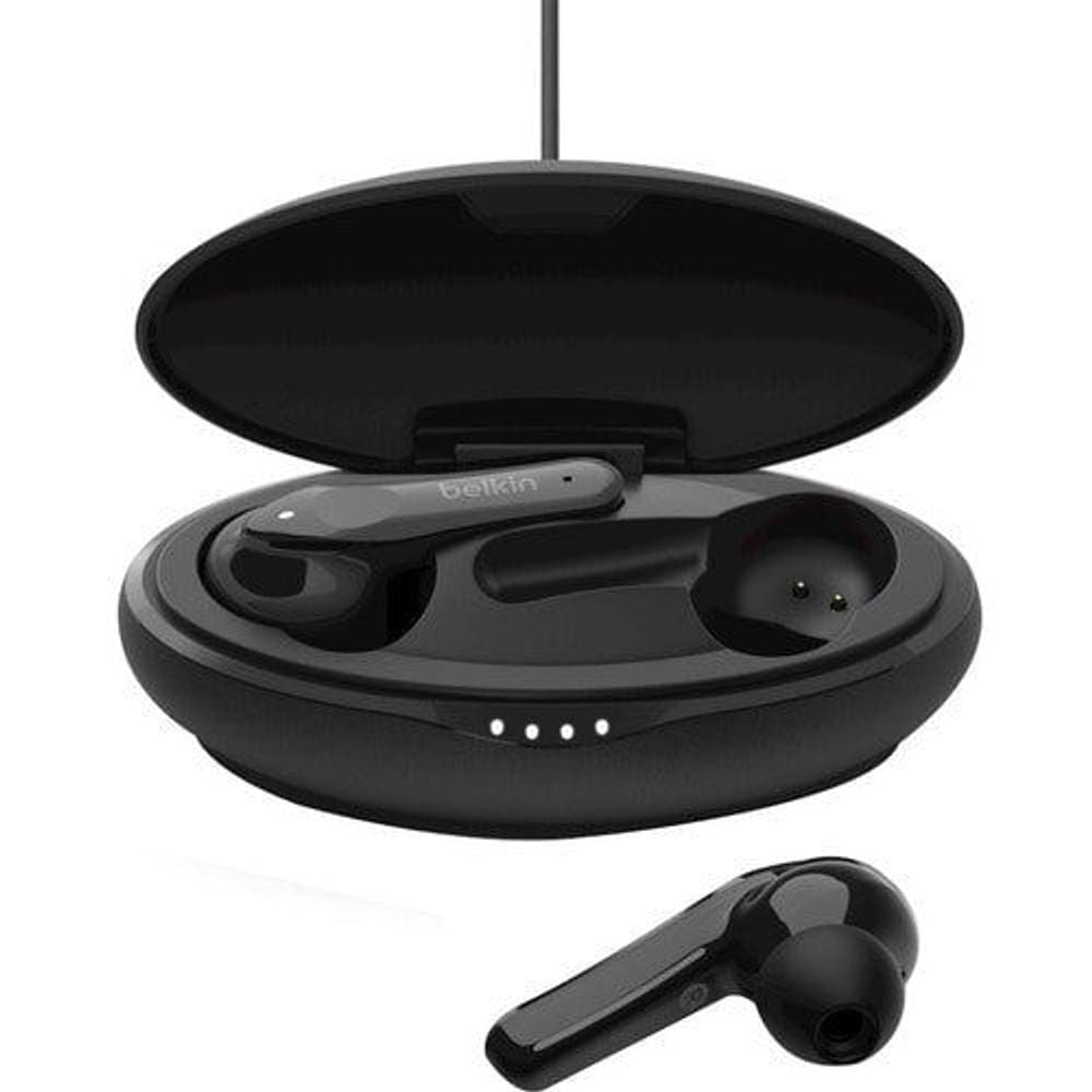 PAC001BTBK-GR - Belkin SOUNDFORM Move Earset - True Wire - Bluetooth - 1000 cm - Earbud - In-ear - Black