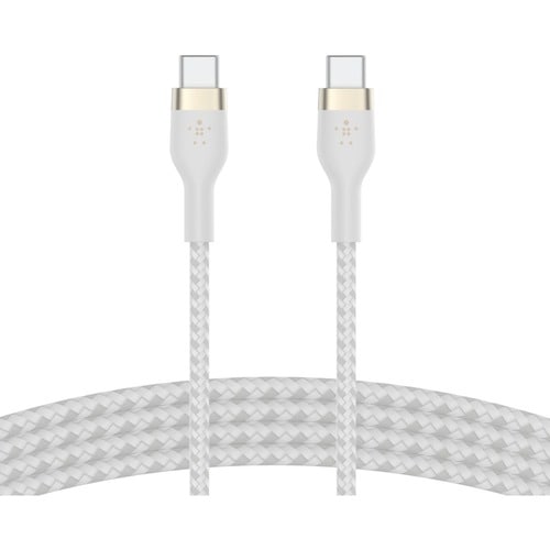 CAB011BT1MWH - Belkin USB-C to USB-C Cable - 1 m USB-C Data Transfer Cable for iPad Pro, iPad mini, iPad Air - First End: 1 x 24-pin USB Type C - Male - Second End: 1 x 24-pin USB Type C - Male - White
