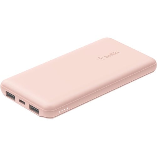 BPB011BTRG - Belkin BOOST CHARGE Power Bank - For iPhone - Lithium Ion (Li-Ion) - 10000 mAh - 3 x USB - Rose Gold