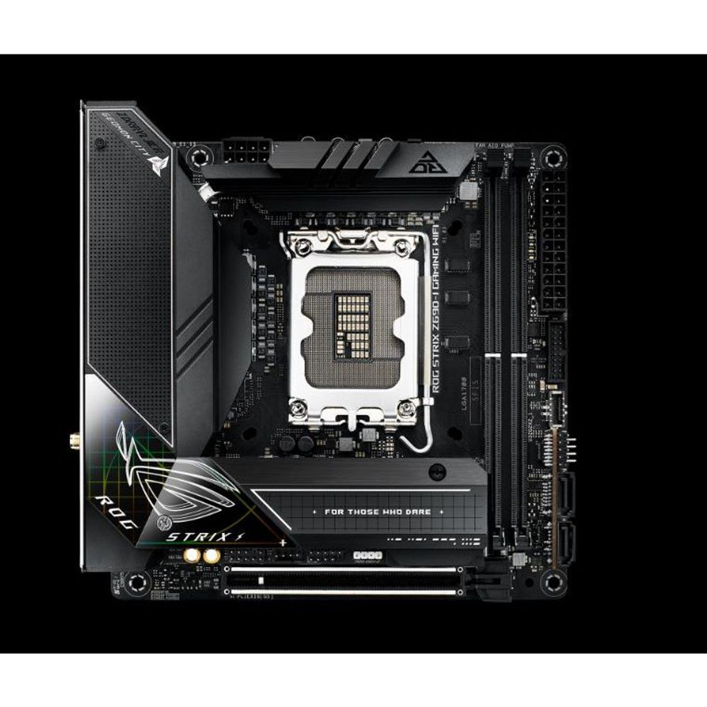 ASUS ROG STRIX Z690-I Gaming WiFi LGA1700 DDR5 PCI-E 5.0 2xm.2 Slots HDMI USB3.2 2xthunderbolt 4 USB Type-C Gaming Motherboard