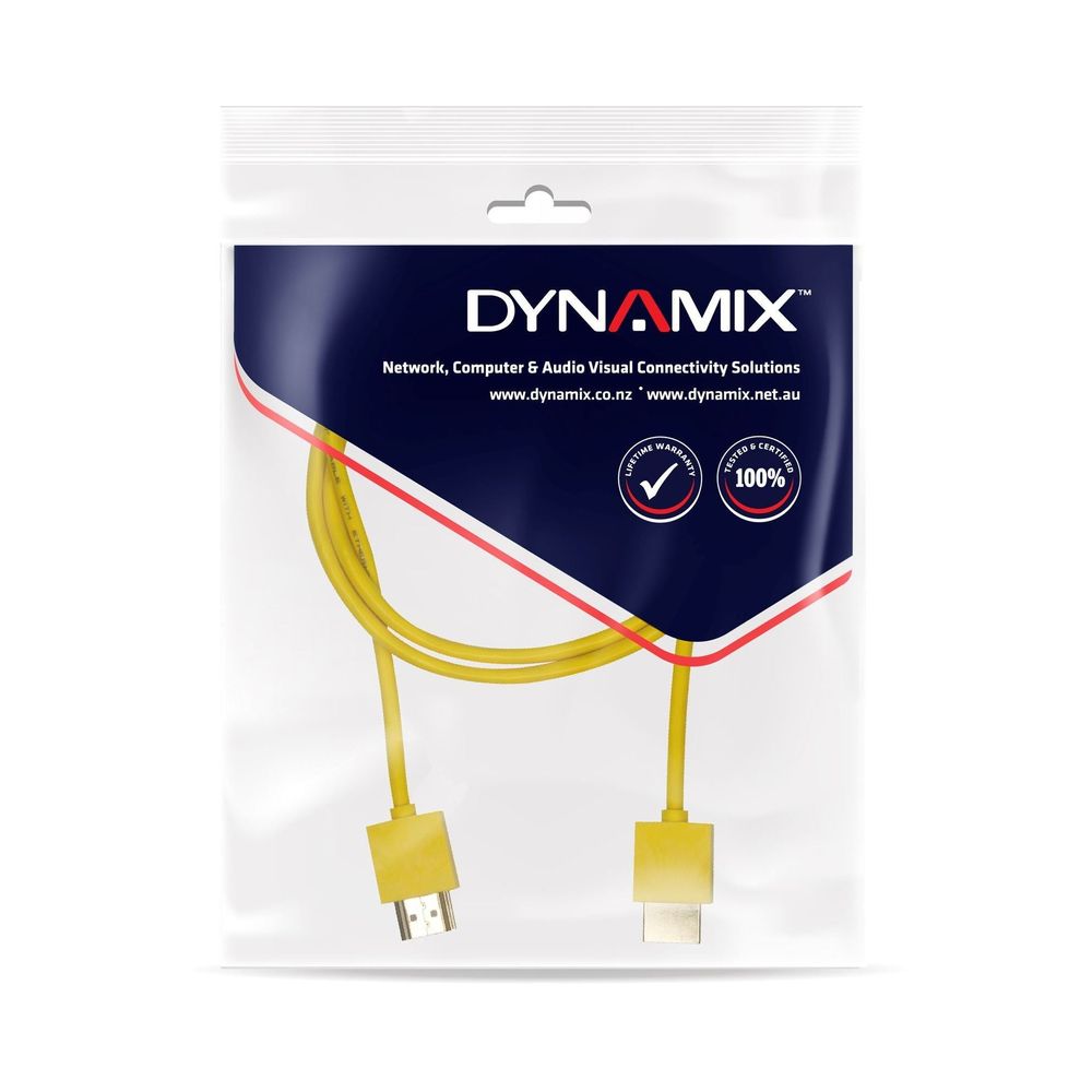DYNAMIX_0.5M_HDMI_YELLOW_Nano_High_Speed_With_Ethernet_Cable._Designed_for_UHD_Display_up_to_4K2K@60Hz._Slimline_Robust_Cable._Supports_CEC_2.0,_3D,_&_ARC._Supports_Up_to_32_July_ON_SALE_-_Up_to_50%_OFF 798