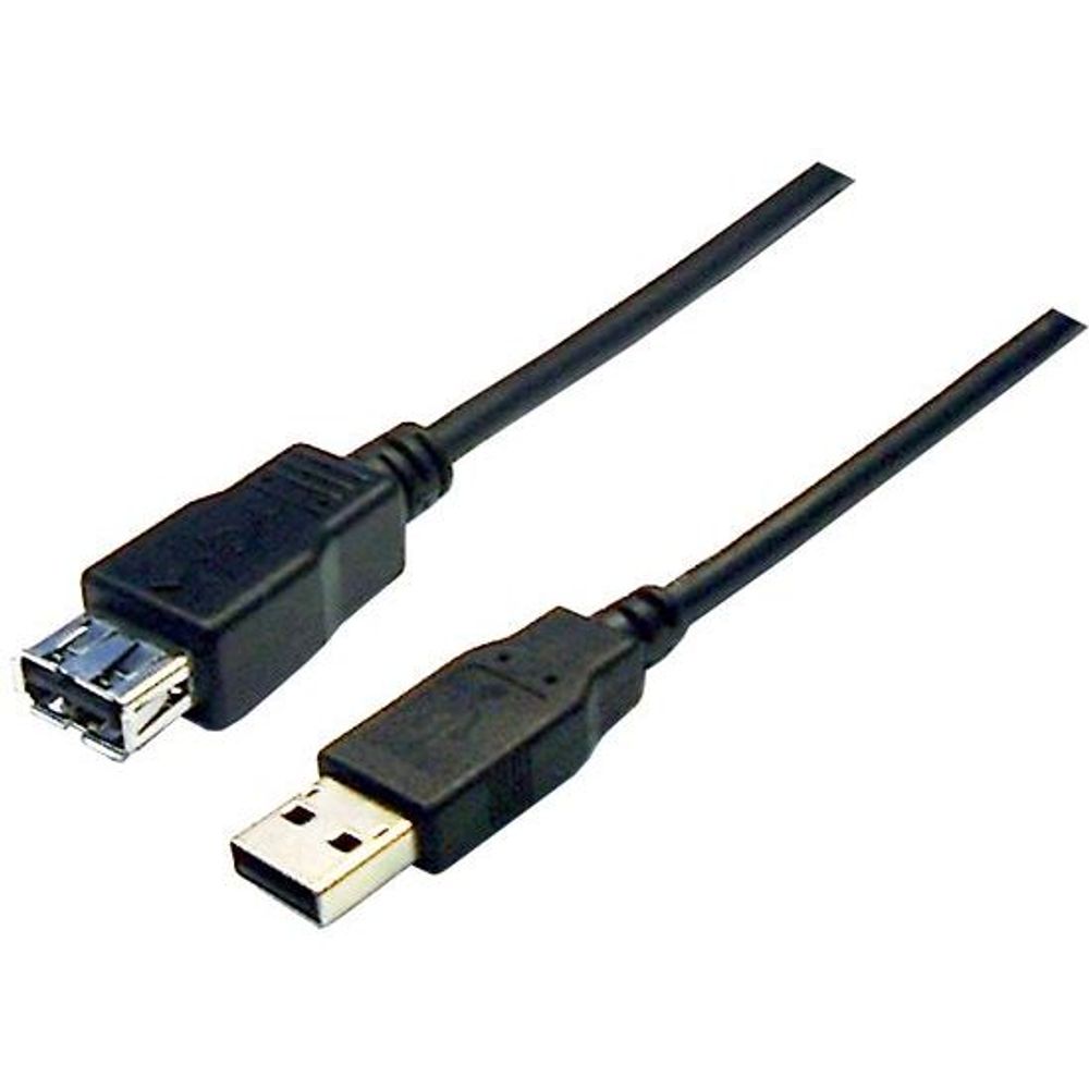 DYNAMIX 2m USB 2.0 Cable USB-A Male to USB-A Female Connectors.