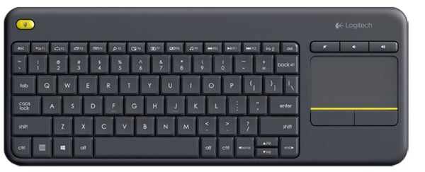 logitech k400 plus wireless keyboard with touch pad black tech supply shed