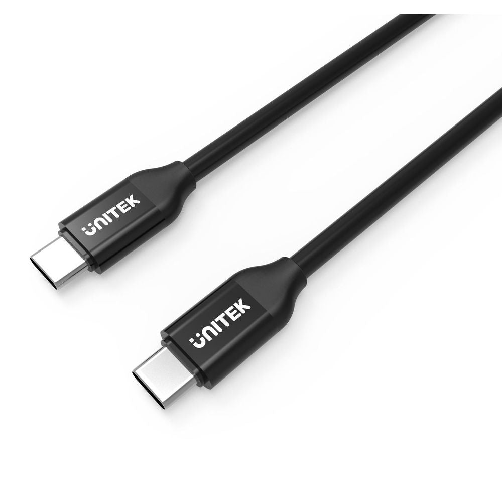 UNITEK_2m_USB-C_to_USB-C_Cable._For_Syncing_&_Charging,_Supports_up_to_100W_USB_Power_Delivery._An_Integrated_E-MARK_Chip_Boosts_the_Power_up_to_20V/5A._USB-C_Reversible_Connector._Black_Colour 273
