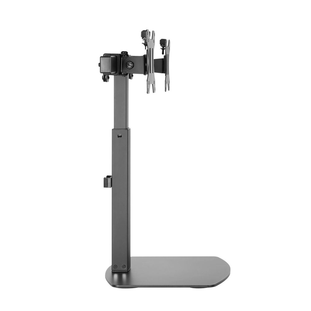 BRATECK 17''-27'' Dual Screen Vertical Lift Monitor Stand. Easy Gas Spring Switch for effortless Adjustment