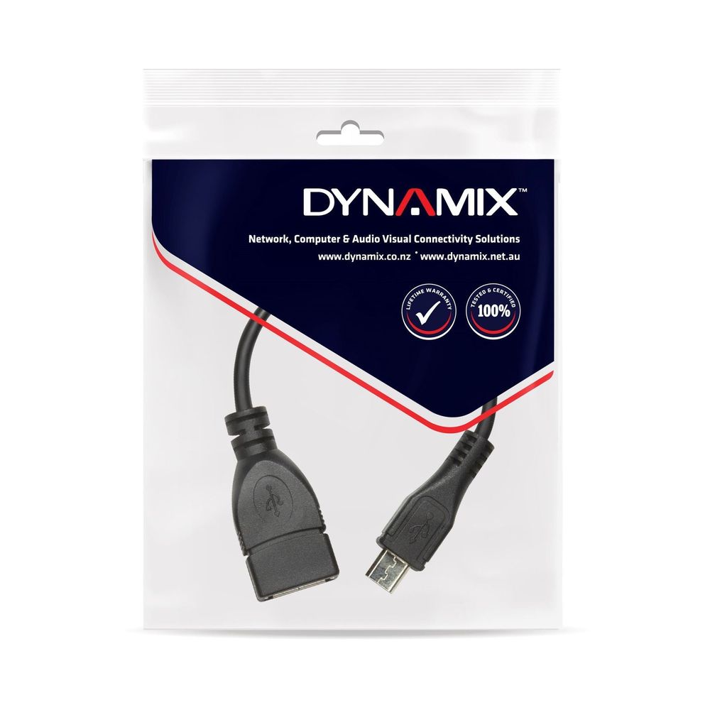 DYNAMIX_0.1m_USB_2.0_Micro-B_Male_to_USB-A_Female_Adapter._OTG_compatible 1129