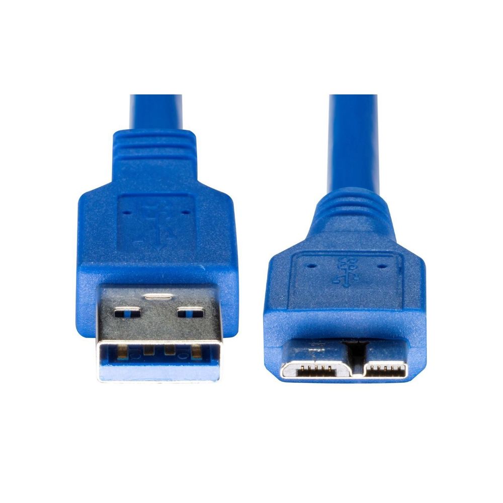 DYNAMIX 1m USB 3.0 Micro-B Male to USB-A Male Connector.