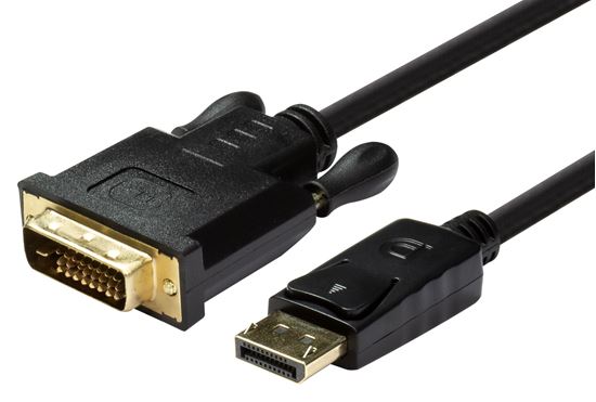 DYNAMIX_1.5m_DisplayPort_Source_to_DVI-D_Monitor_Male_Cable_Max_Resolution_1080p_60Hz. 598