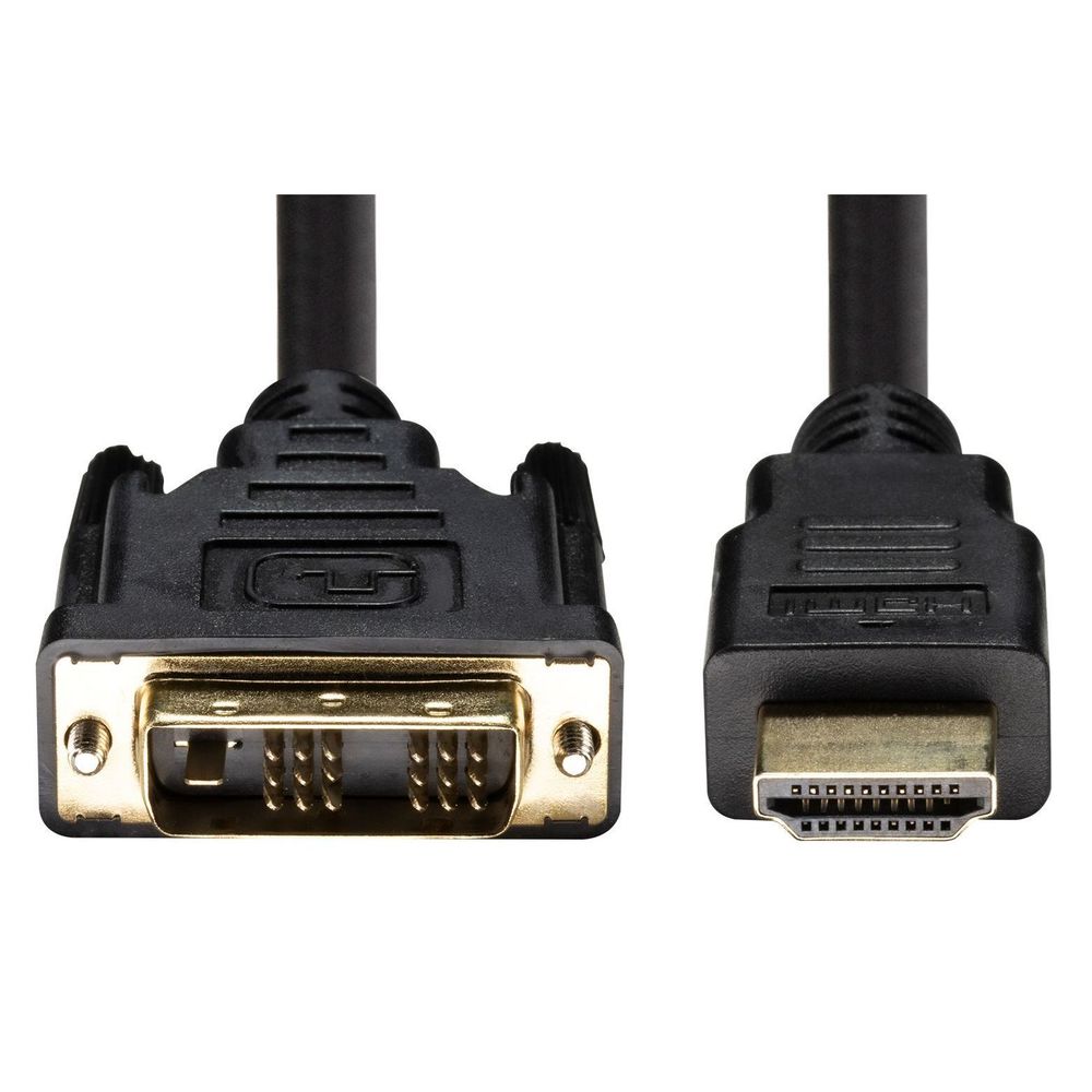 DYNAMIX 2m HDMI Male to DVI-D Male (18+1) Cable. Single Link