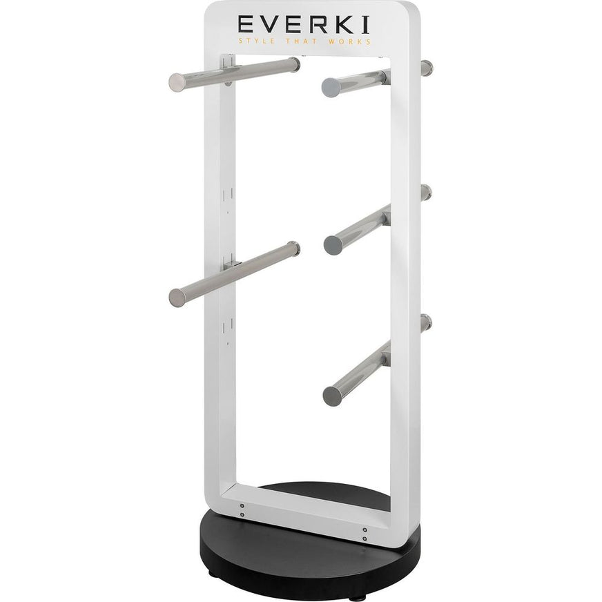 EVERKI_Notebook_Display_Stand._Hold_up_to_20_Bags_with_5_Adjustable_hangers_(included)._Dimensions_70_x185_x_70_cm._Weight_36kgs