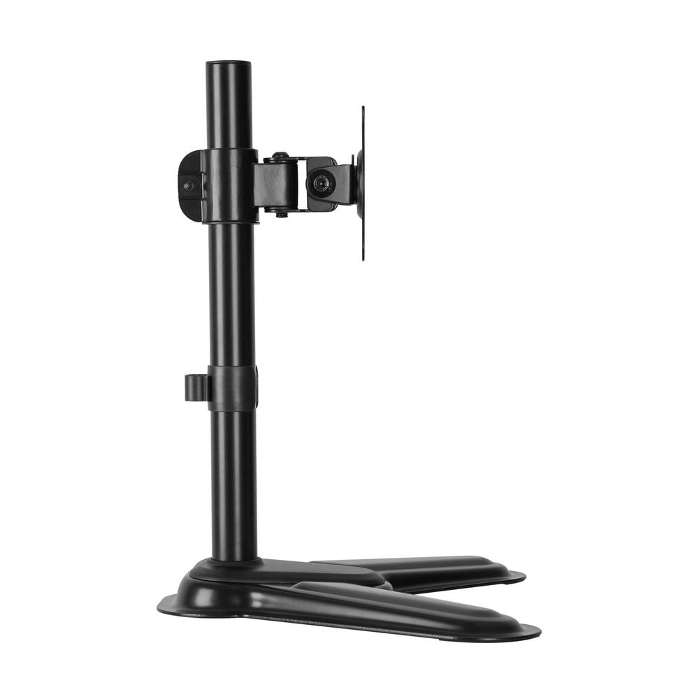 BRATECK 17''-32'' Single Screen Articulating Monitor Stand. Free-Tilting Design, Sturdy Steel Base, 360 Rotary VESA Plate
