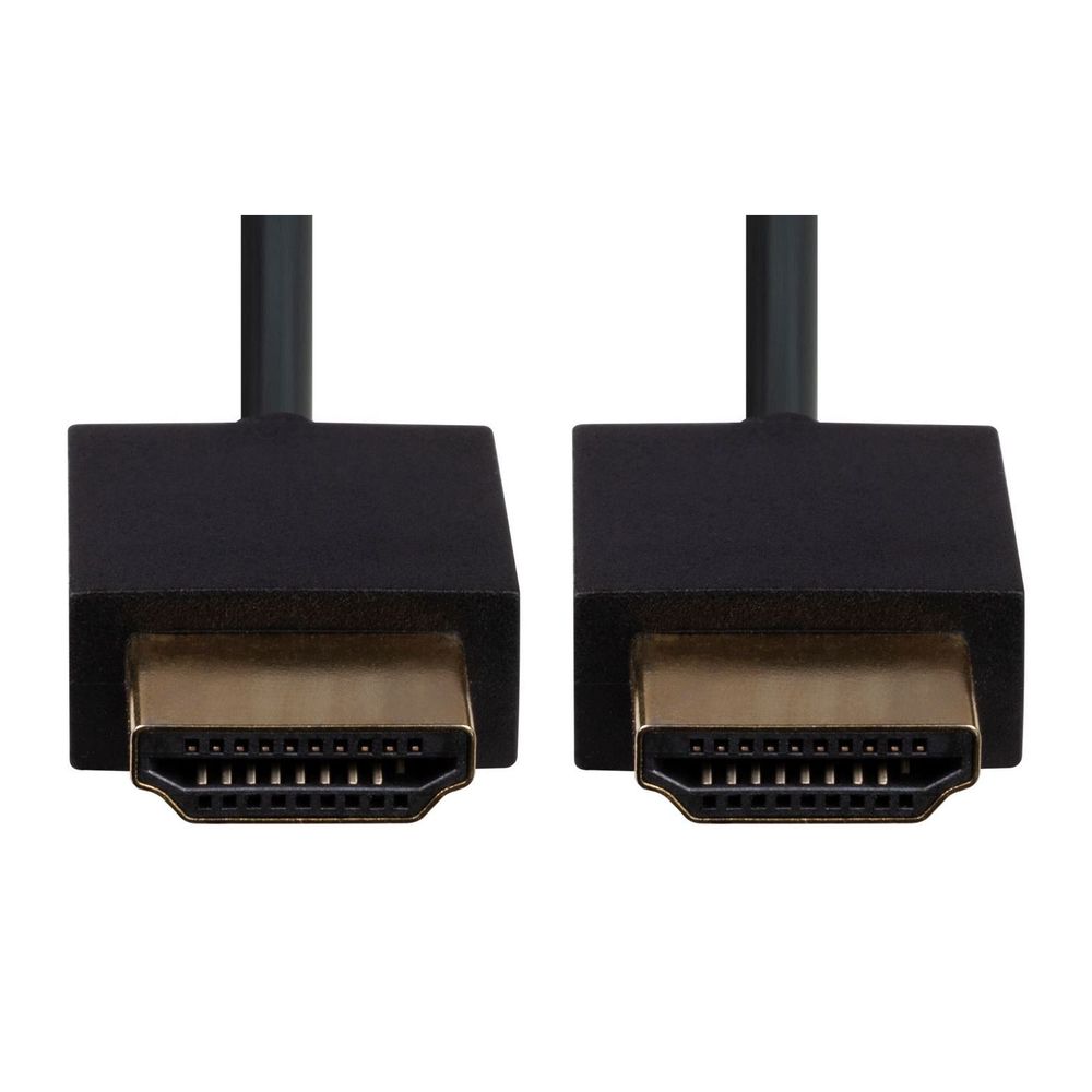 DYNAMIX_0.5M_HDMI_BLACK_Nano_High_Speed_With_Ethernet_Cable._Designed_for_UHD_Display_up_to_4K2K@60Hz._Slimline_Robust_Cable._Supports_CEC_2.0,_3D,_&_ARC._Supports_Up_to_32_Audio_Channels. 673