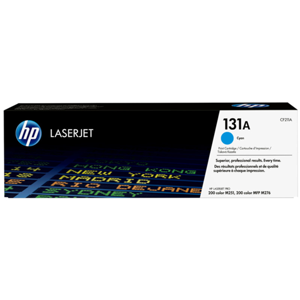 HP LaserJet 131A cyan toner cartridge box