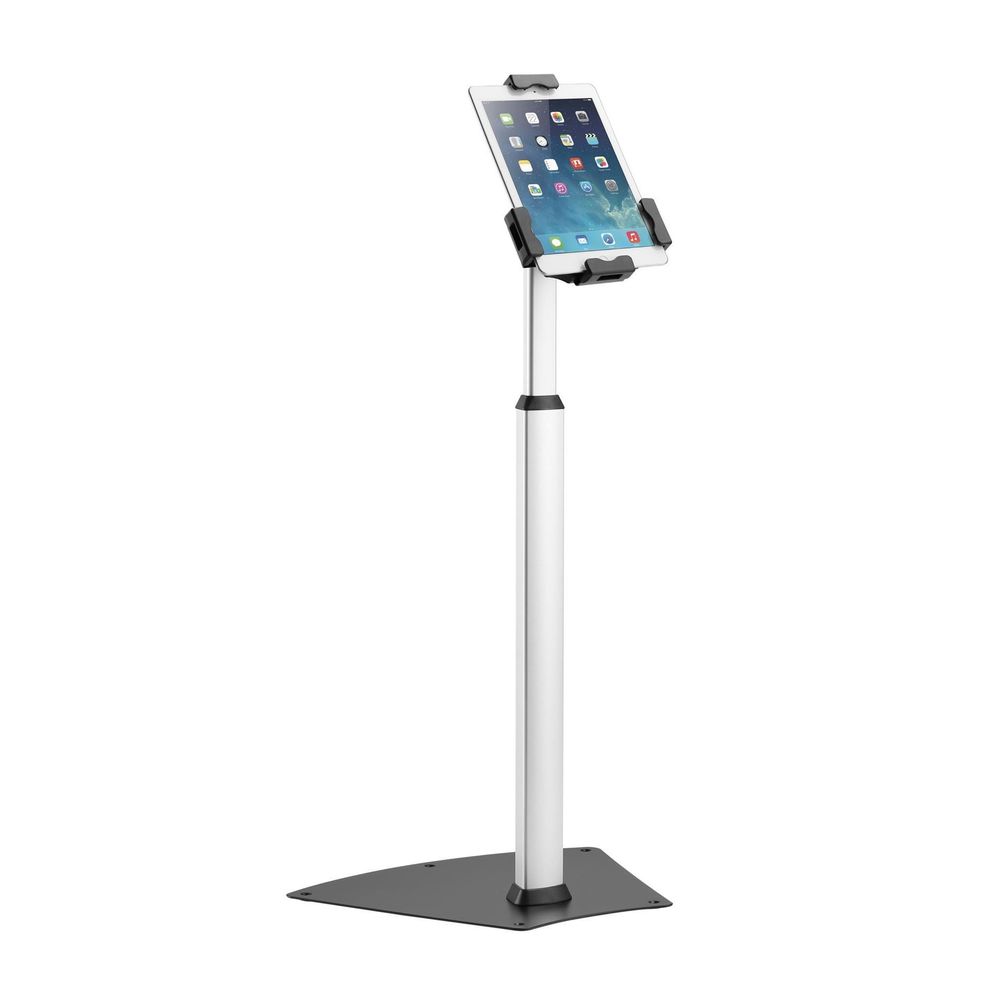 BRATECK Anti-Theft Tablet Floor Stand with Built-in Height Adjust. For 7.9-10.5 Tablets Including Apple iPad & Samsung Galaxy
