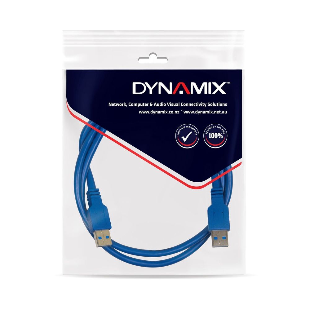 DYNAMIX 3m USB 3.0 USB-A Male to USB-A Male Cable