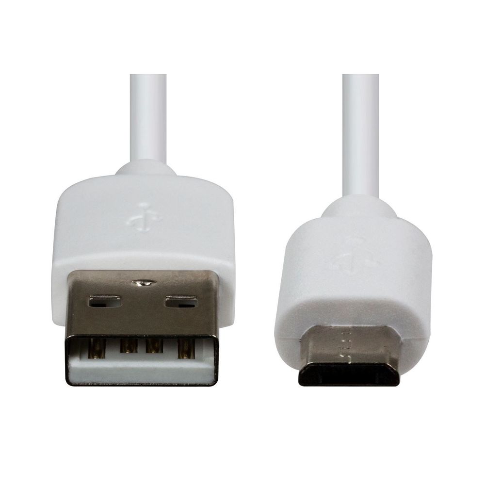 DYNAMIX_0.3m_USB_2.0_Micro-B_Male_to_USB-A_Male_Connectors._Colour_White. 1096