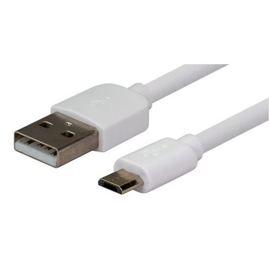 DYNAMIX_0.3m_USB_2.0_Micro-B_Male_to_USB-A_Male_Connectors._Colour_White. 1095