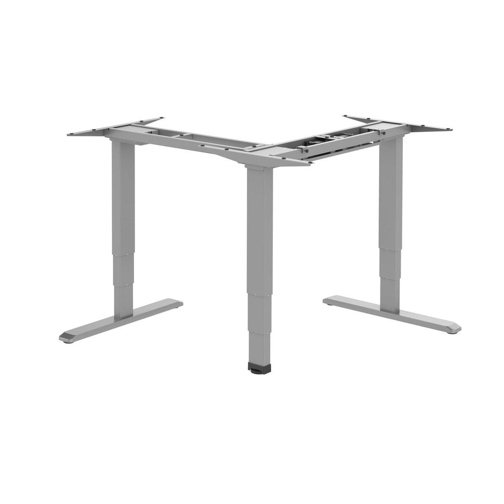 BRATECK_L-Shape_Electric_Sit-Stand_Desk_Frame_with_Triple_Motors._Programmable_Height_Range_620-_1280mm._Touch_Control_Panel._Max_Weight_150Kgs._Grey_Colour._*Desk_Top_Purchased_Separately*