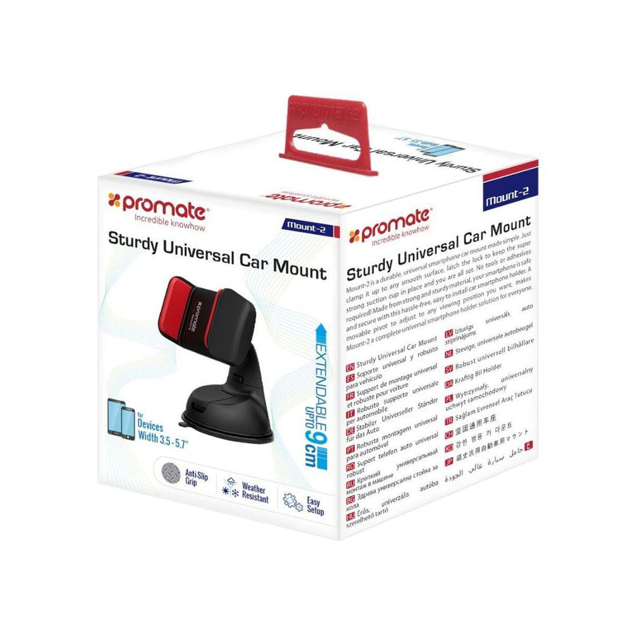 PROMATE_Universal_Smartphone_Grip_Mount._Fits_all_Devices_with_Width_Between_5-9cm._Heat_&_Cold_Resistant._Quick_Release._Additional_Dashboard_Sticker._360_Degree_Swivel_Head._Black_Colour. 182