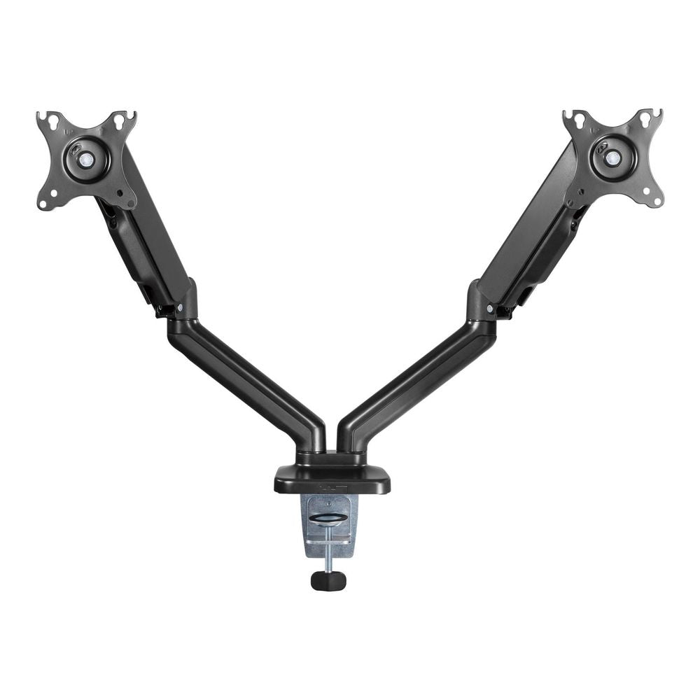 BRATECK Elegant Dual 17"-32" Counter Balance Monitor Desk Mount. Max Load 6.5Kgs Per Arm